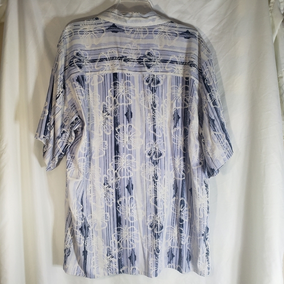 Boca Classics Island Wear Men Shirt LG Button Short Sleeve Floral Hawaiian Silk - Picture 6 of 6